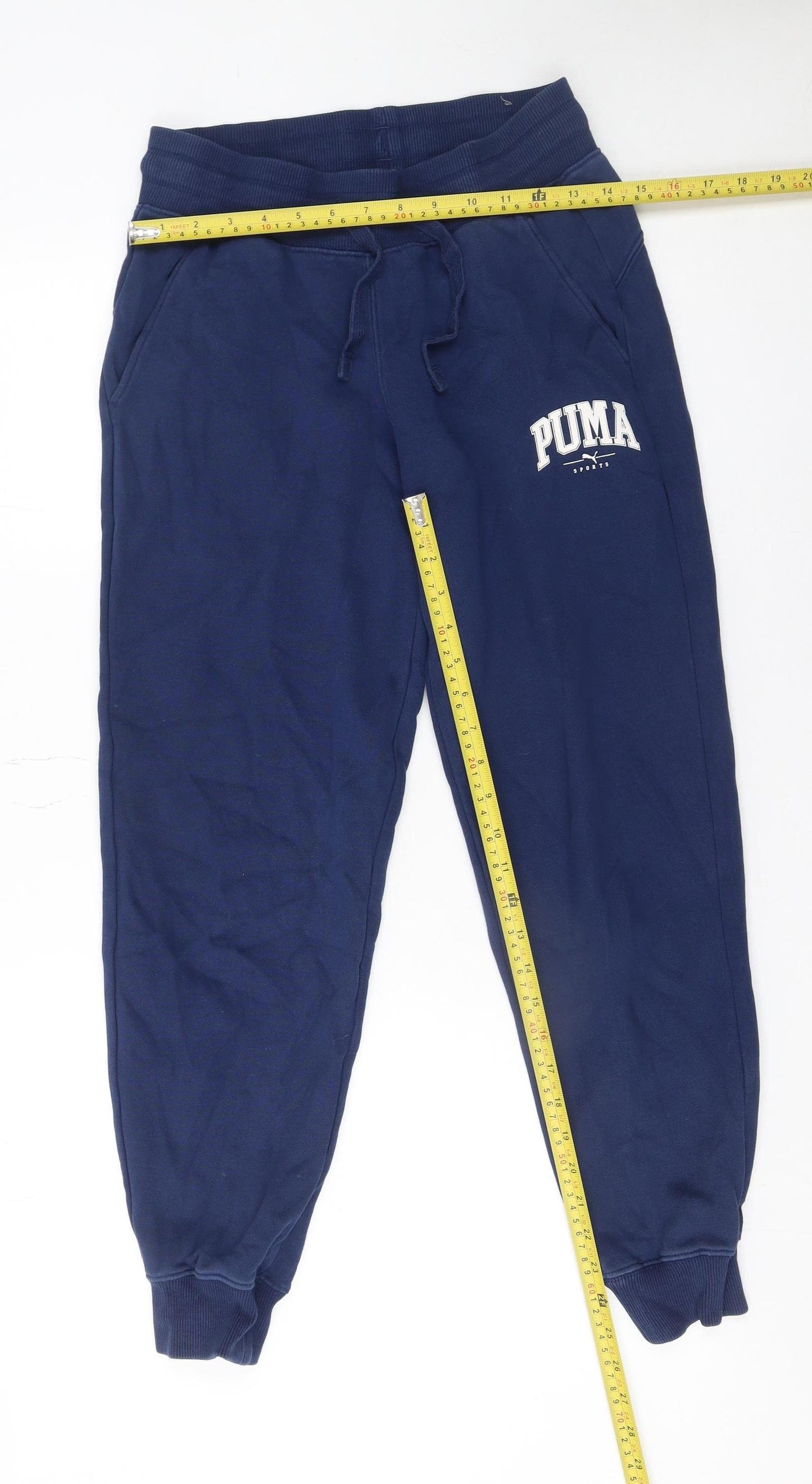 Puma Women's Blue XS Jogger Sweatpants Cotton Blend