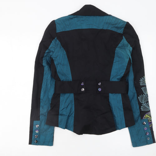 St Martins Women’s Multicoloured Size 8 Tailored Floral Blazer Jacket