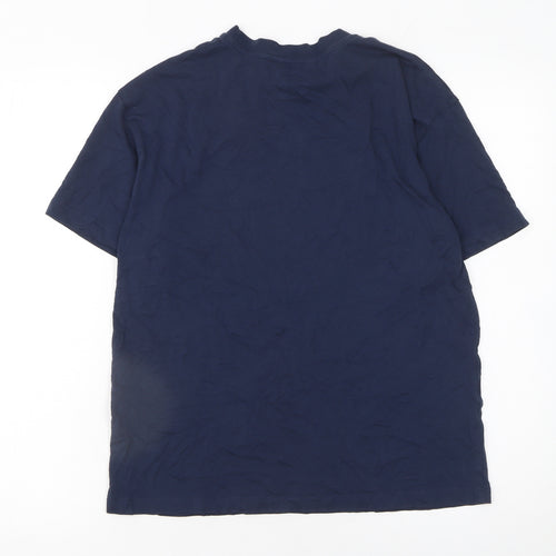 Next Women Blue Le Marais Paris 1987 Cotton T-Shirt Size S