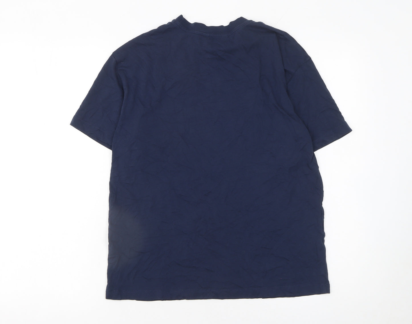 Next Women Blue Le Marais Paris 1987 Cotton T-Shirt Size S