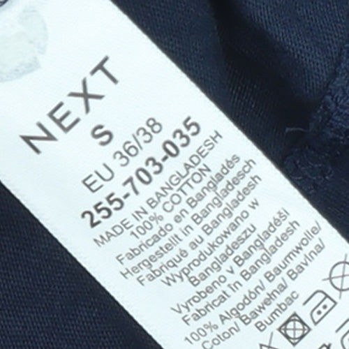 Next Women Blue Le Marais Paris 1987 Cotton T-Shirt Size S