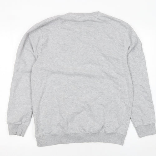 Disney Women Grey Mickey Mouse Rainbow Crew Neck Sweatshirt Size 10 M