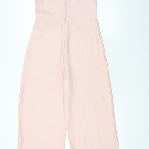 Lipsy Girls Pink 12 Years Ruffle Sleeve Formal Jumpsuit