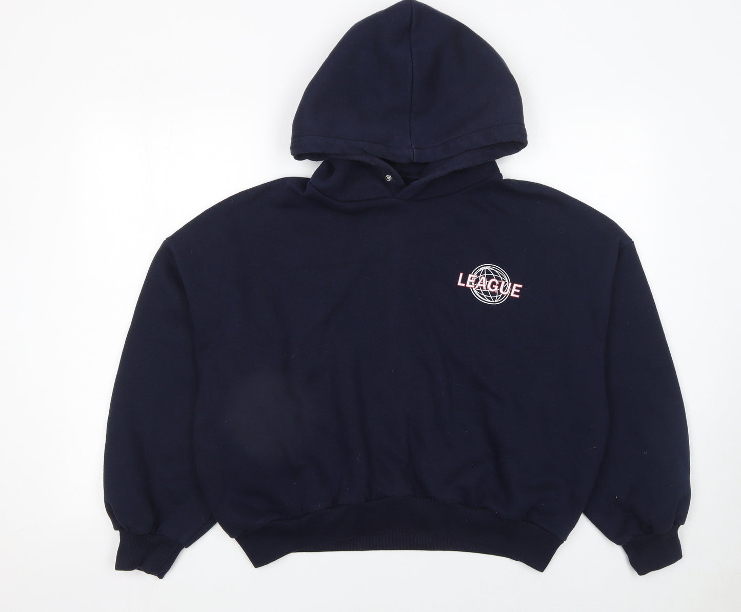 Bershka Women's Navy Hoodie League Los Angeles Small Pullover Sweatshirt