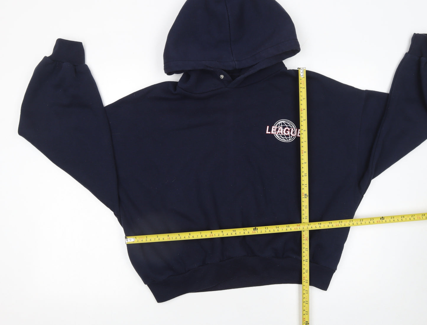 Bershka Women's Navy Hoodie League Los Angeles Small Pullover Sweatshirt