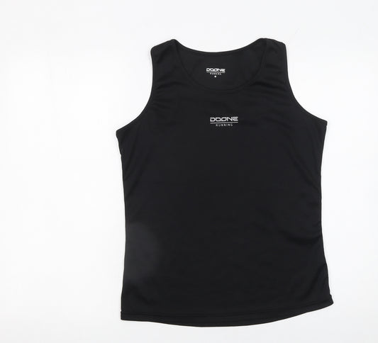 Doone Womens Black Running Tank Top Medium Lightweight Athletic