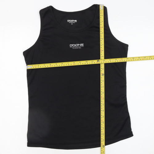 Doone Womens Black Running Tank Top Medium Lightweight Athletic