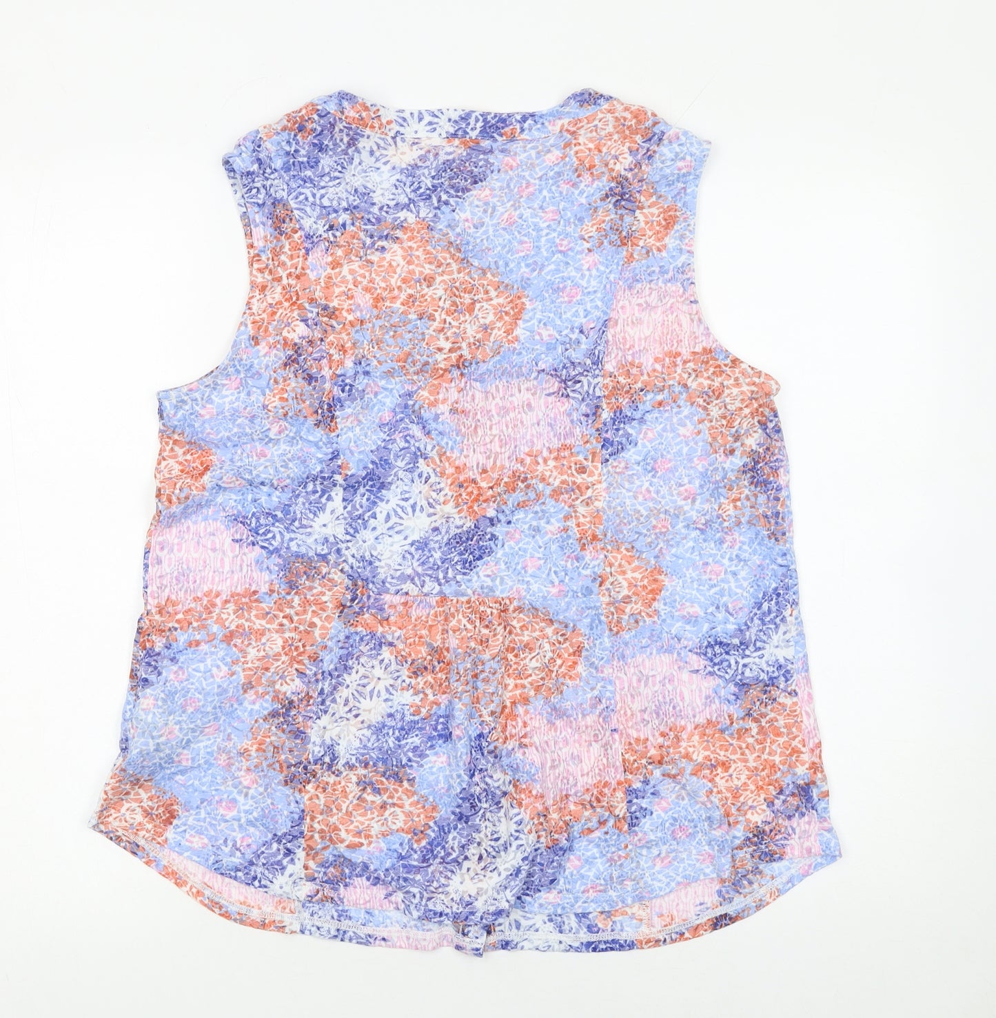 Marks and Spencer Womens Multicoloured Floral Sleeveless Blouse Size 14