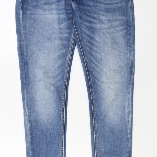 Pre London Men's Blue Slim Fit Stretch Denim Jeans Size 28R