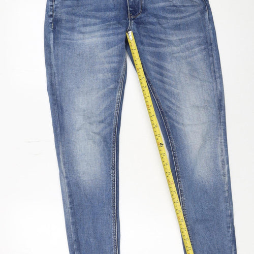 Pre London Men's Blue Slim Fit Stretch Denim Jeans Size 28R