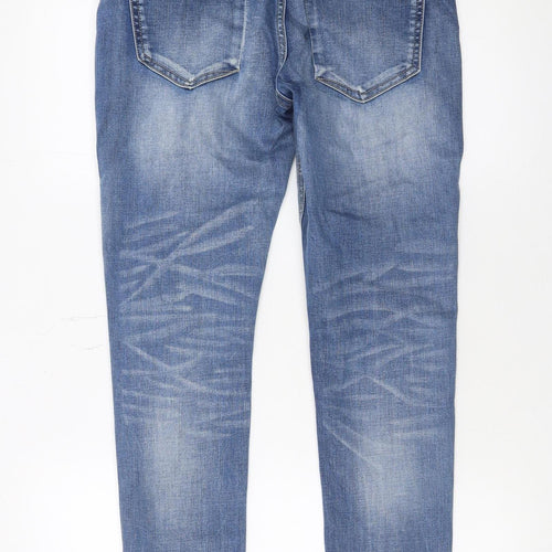 Pre London Men's Blue Slim Fit Stretch Denim Jeans Size 28R