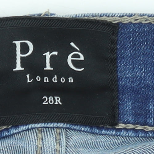 Pre London Men's Blue Slim Fit Stretch Denim Jeans Size 28R