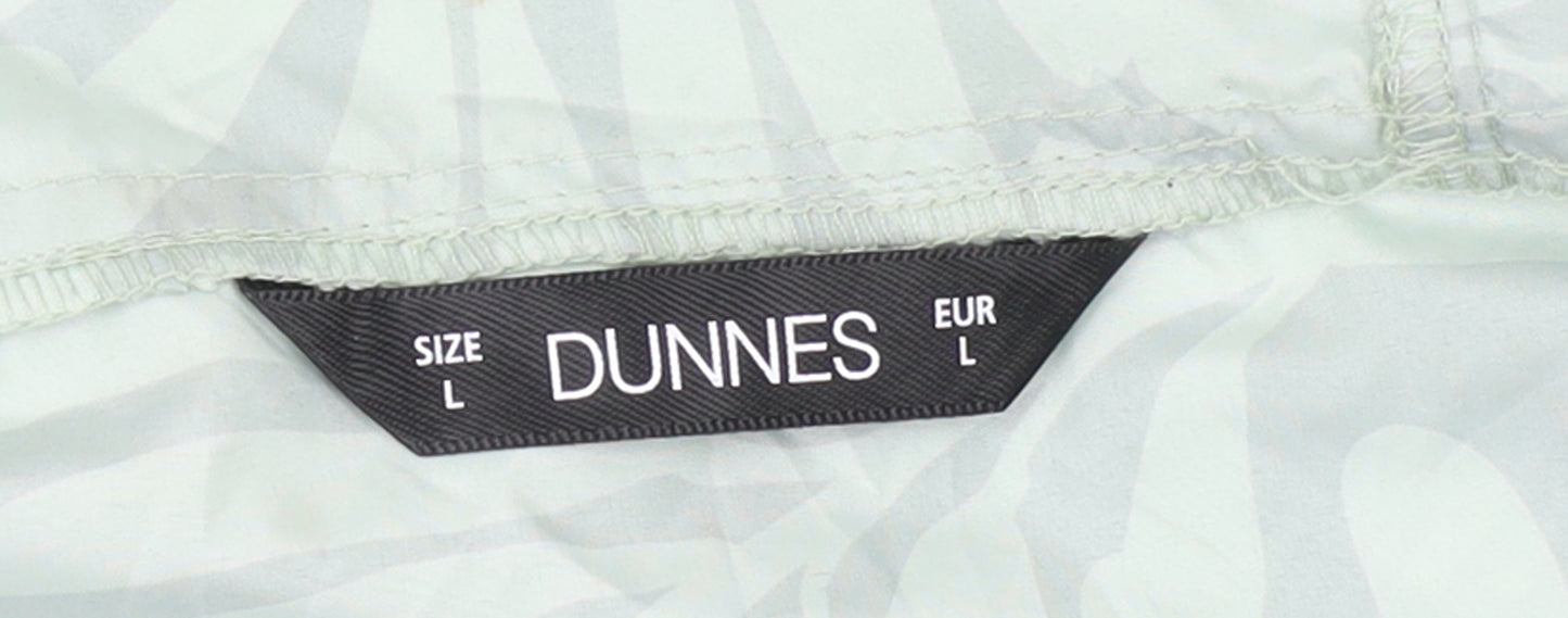 Dunnes Women's Green Long Hooded Lightweight Rain Coat Size L