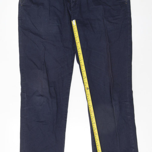 Ted Baker Men’s Blue 34R Chino Trousers Cotton Stretch Smart Casual