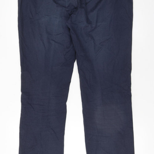Ted Baker Men’s Blue 34R Chino Trousers Cotton Stretch Smart Casual