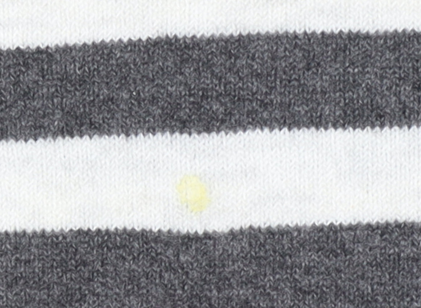Marks and Spencer Women’s Grey Striped Roll Neck Jumper Size M