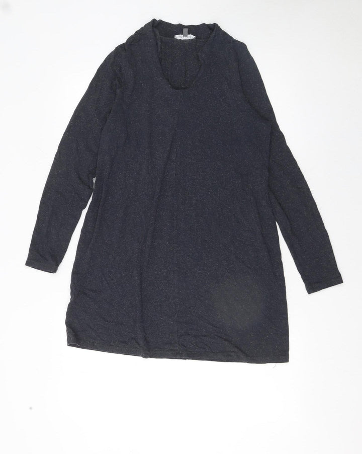 Laura Ashley Women’s Black Long Sleeve Knit Shift Dress UK 12