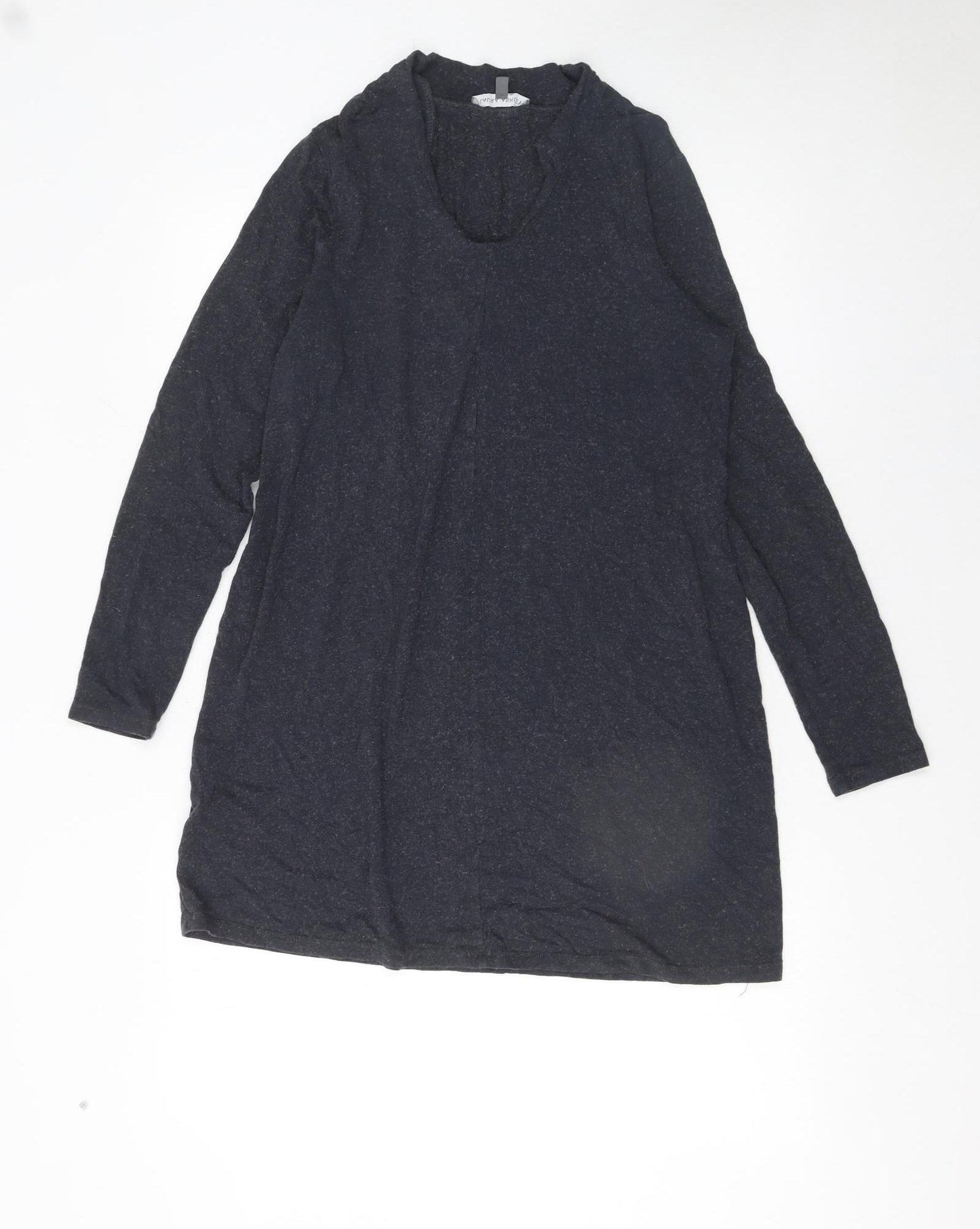 Laura Ashley Women’s Black Long Sleeve Knit Shift Dress UK 12