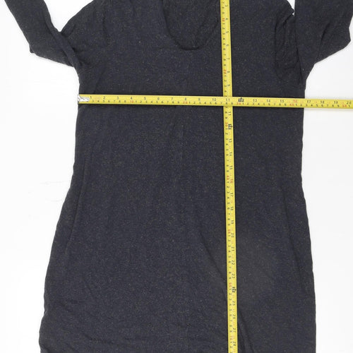 Laura Ashley Women’s Black Long Sleeve Knit Shift Dress UK 12