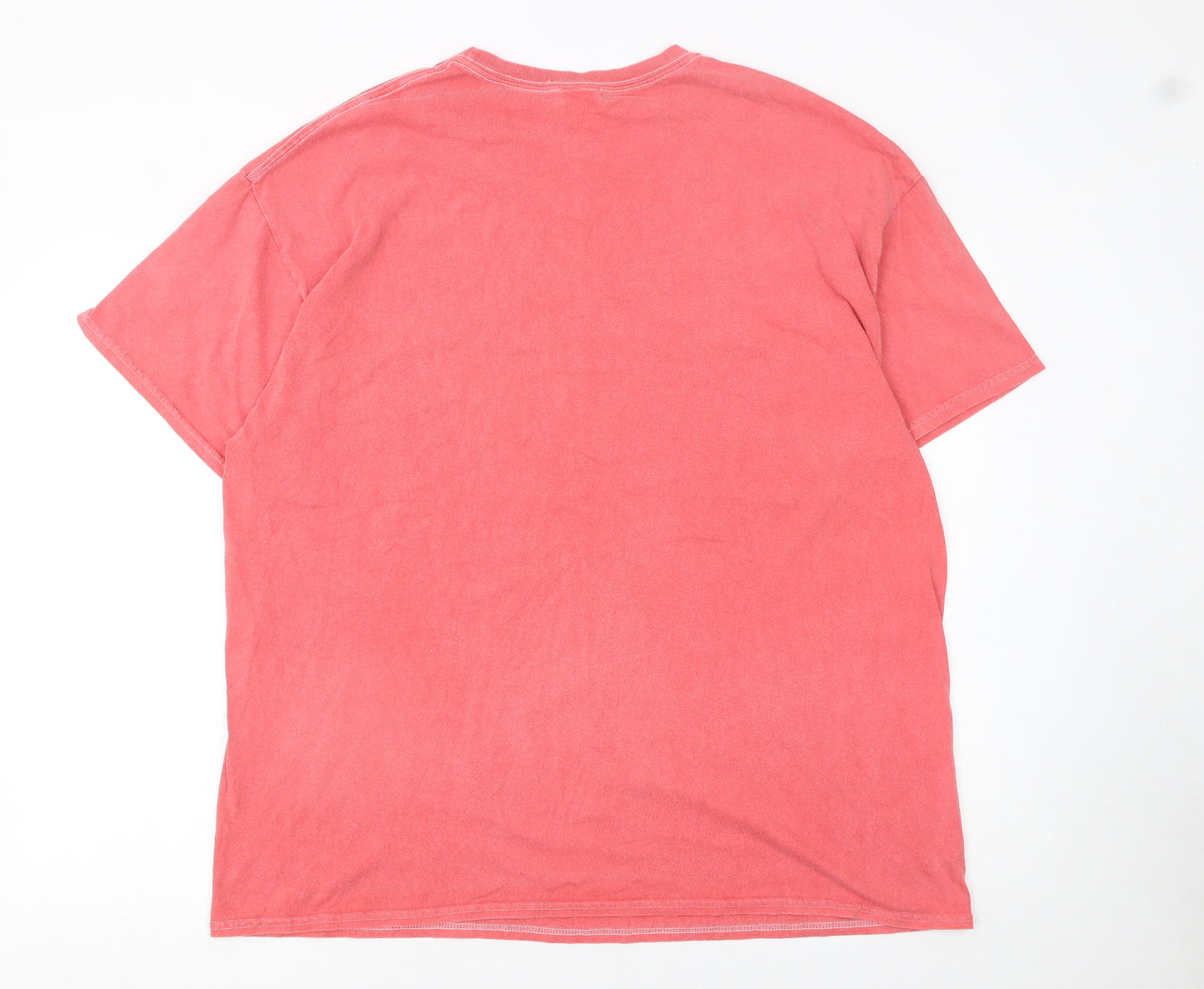 Urban Outfitters Men's Pink Nature Graphic T-Shirt L Retro Style