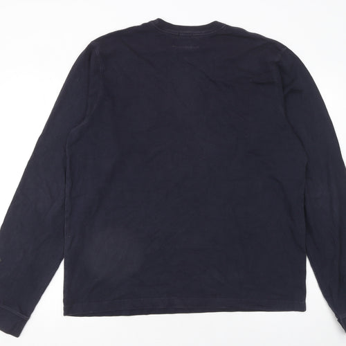 Abercrombie & Fitch Men’s Blue Long Sleeve Muscle Fit Cotton T-Shirt XL