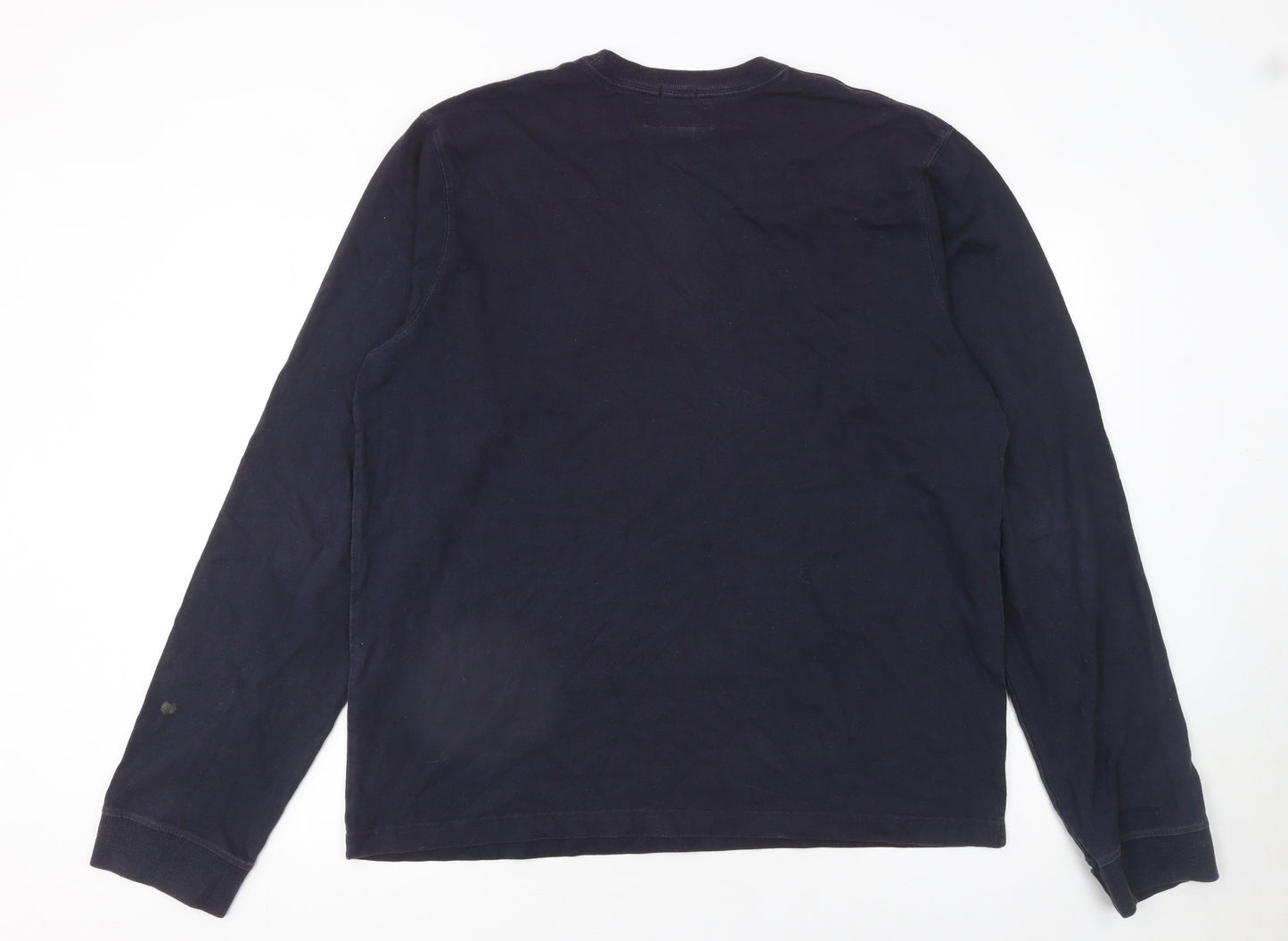 Abercrombie & Fitch Men’s Blue Long Sleeve Muscle Fit Cotton T-Shirt XL