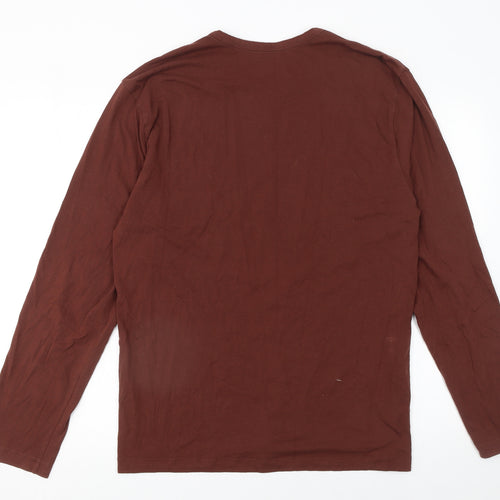 Calvin Klein Men's Brown Long Sleeve Pyjama Top M