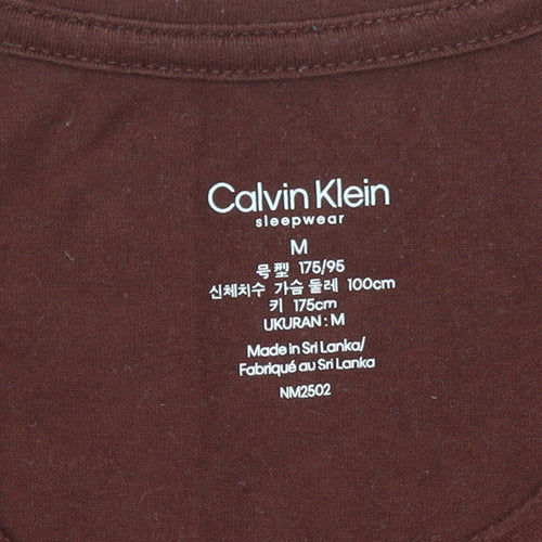 Calvin Klein Men's Brown Long Sleeve Pyjama Top M