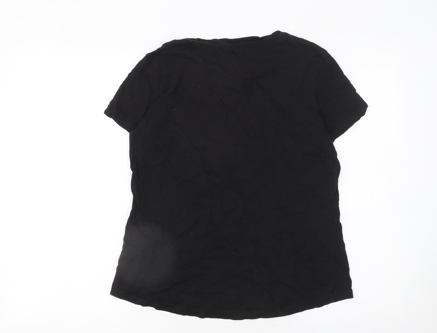 Puma Womens Black Cotton Sports T-Shirt Size L