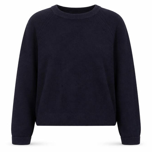 French Connection Women’s Blue Cotton Crew Neck Jumper XL
