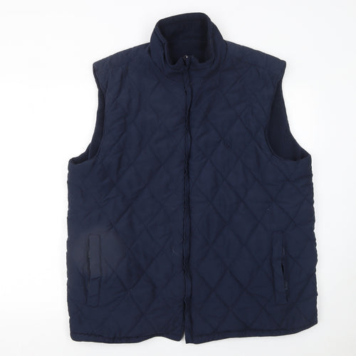 Hawkshead Men's Blue Quilted Padded Waistcoat 2XL Regular Fit