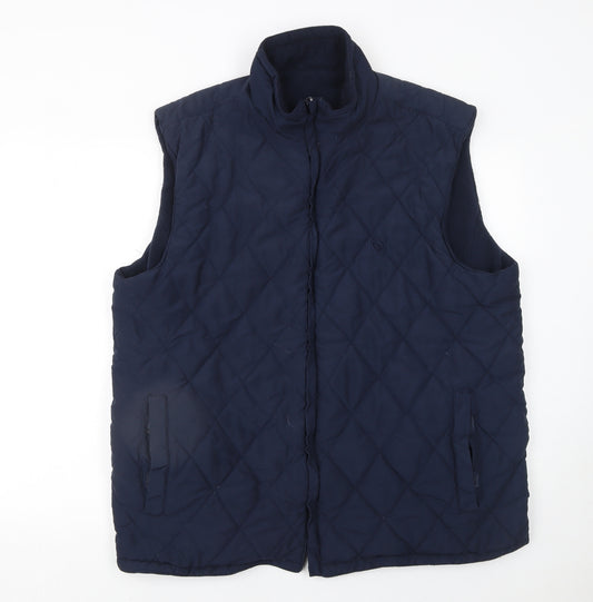 Hawkshead Men's Blue Quilted Padded Waistcoat 2XL Regular Fit