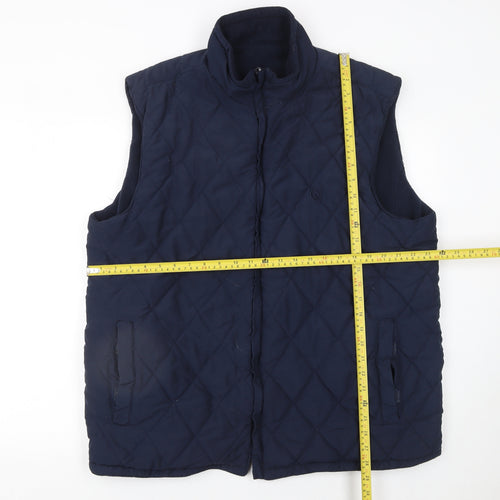 Hawkshead Men's Blue Quilted Padded Waistcoat 2XL Regular Fit