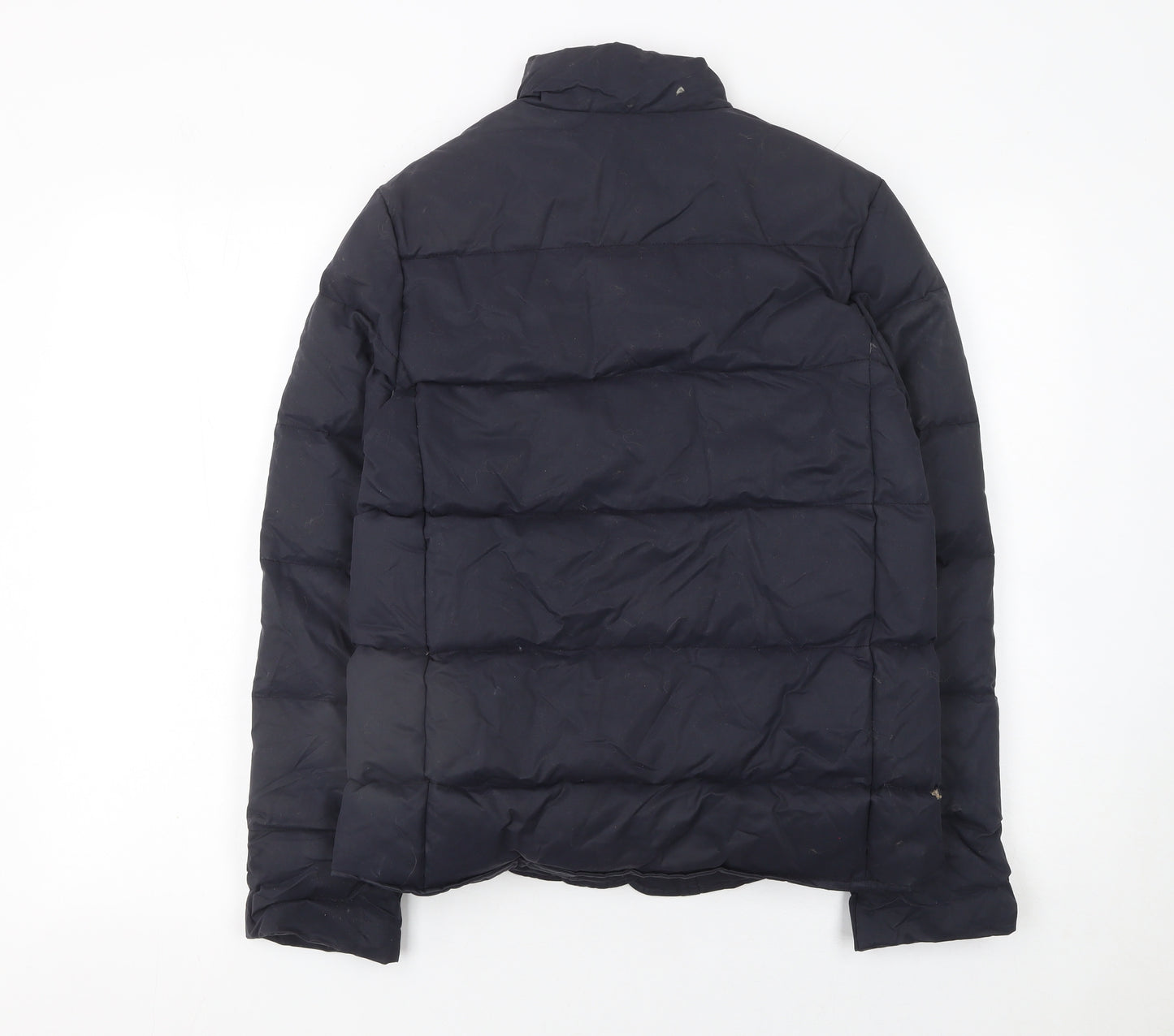 Aubin & Wills Boys Blue Quilted Down Puffer Jacket Size 6 Years