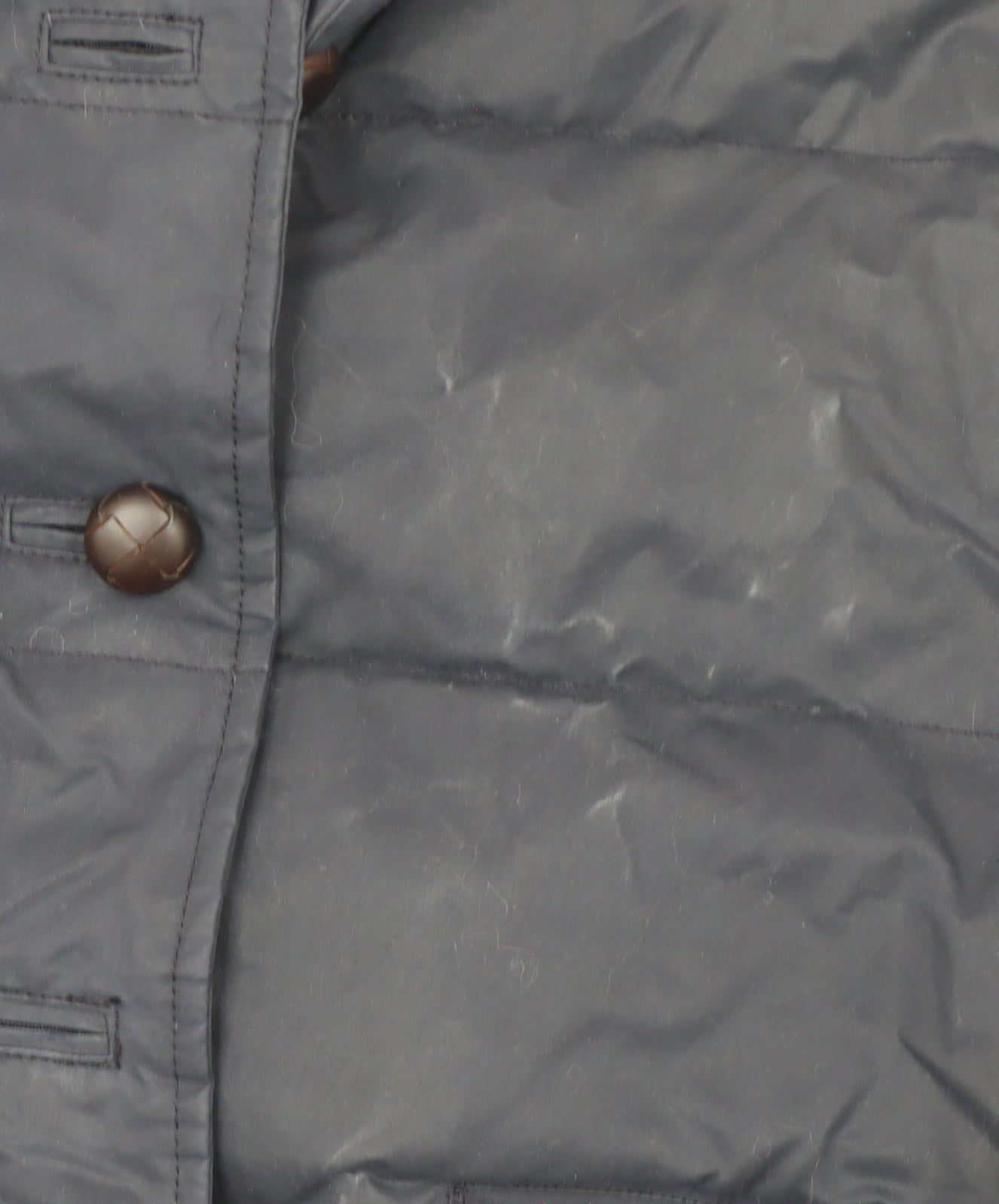 Aubin & Wills Boys Blue Quilted Down Puffer Jacket Size 6 Years