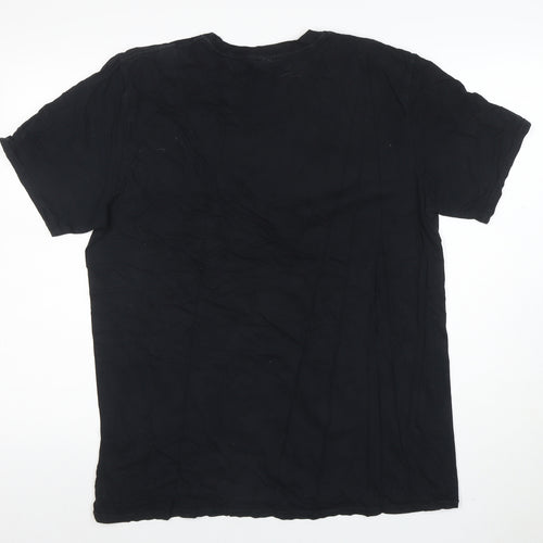 Absolute Cult Men's Black Frank Zappa Band Graphic T-Shirt L