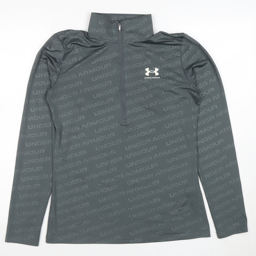 Under Armour Men’s Grey Long Sleeve 1/4 Zip Active Top Size S