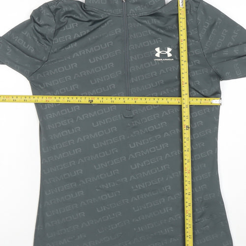 Under Armour Men’s Grey Long Sleeve 1/4 Zip Active Top Size S