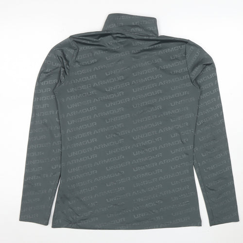 Under Armour Men’s Grey Long Sleeve 1/4 Zip Active Top Size S