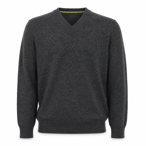 Banana Republic Men’s Grey M V-Neck Extra Fine Merino Wool Jumper