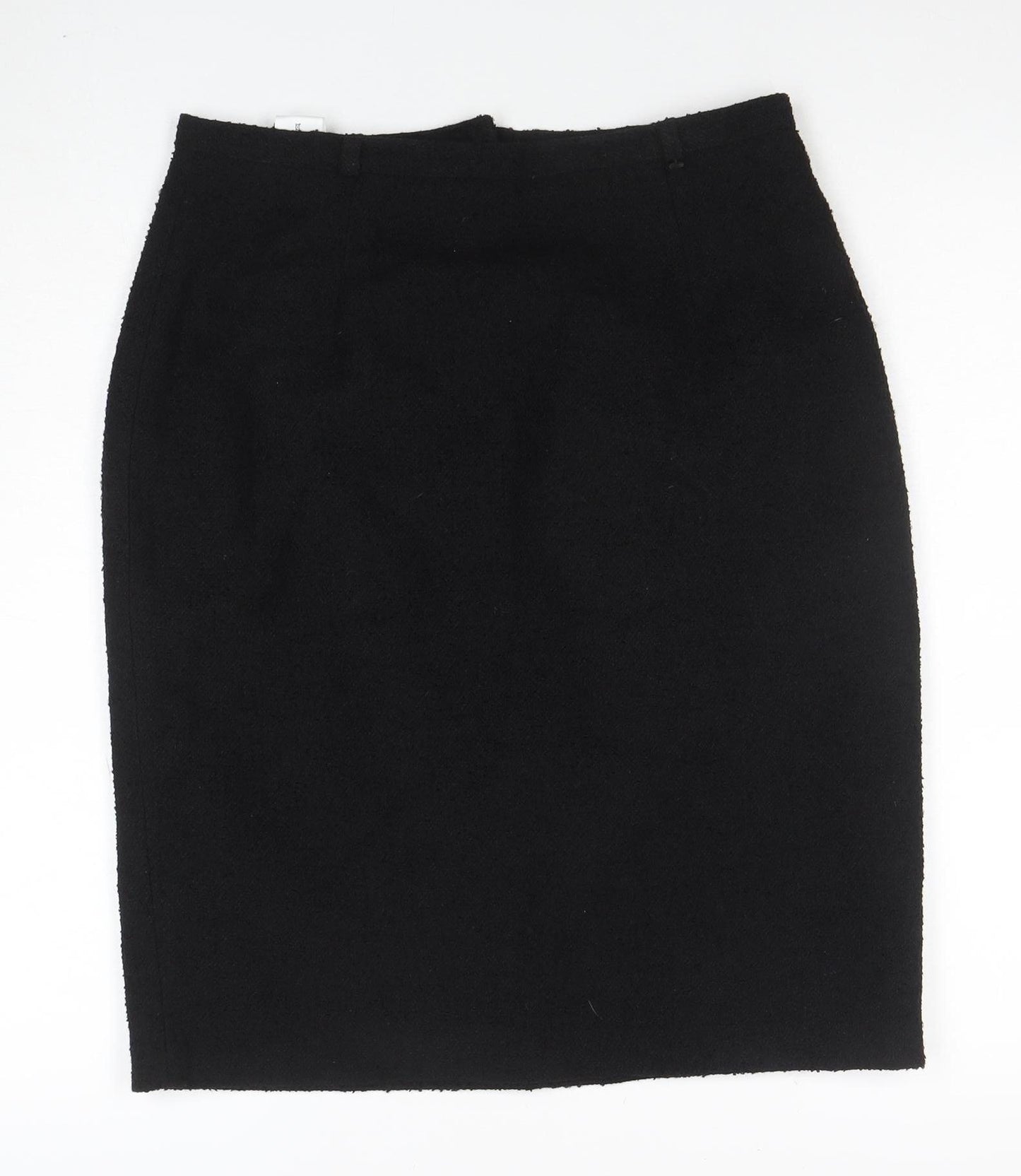 JIW Classics Womens Black Wool Blend Pencil Skirt Size 14