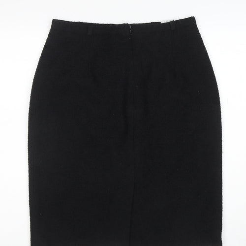 JIW Classics Womens Black Wool Blend Pencil Skirt Size 14
