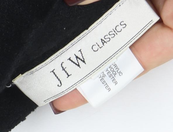 JIW Classics Womens Black Wool Blend Pencil Skirt Size 14