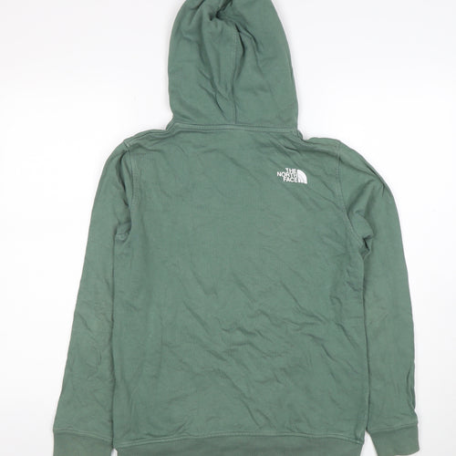 The North Face Boys Green Pullover Hoodie XXL Cotton Adventure Graphic