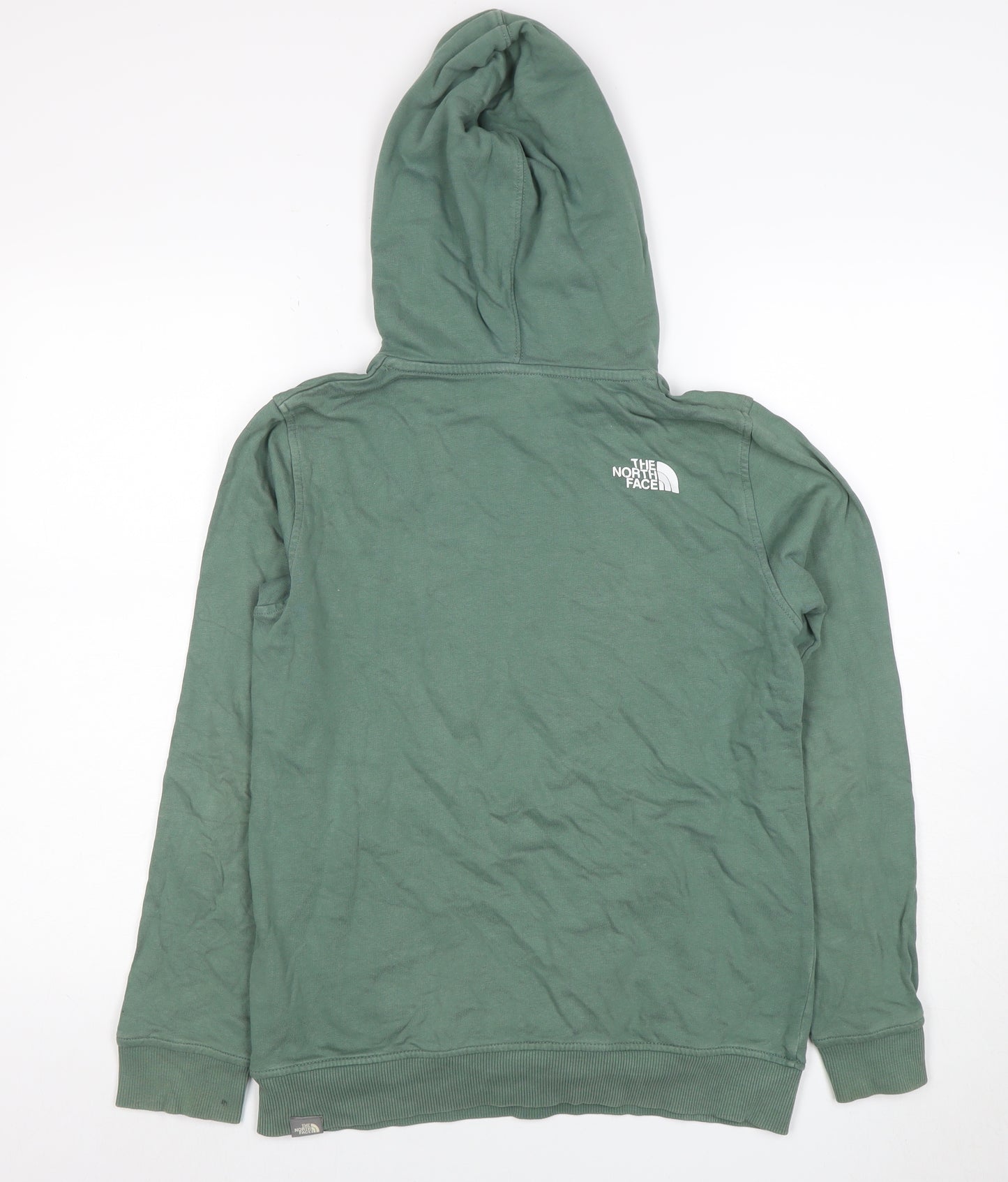 The North Face Boys Green Pullover Hoodie XXL Cotton Adventure Graphic