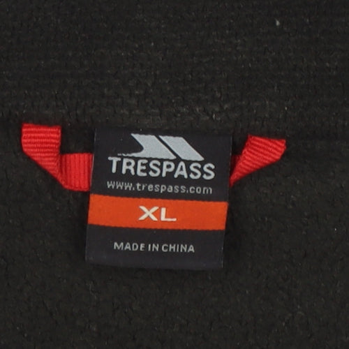 Trespass Men's Black XL Fleece Jacket Outdoor Full Zip