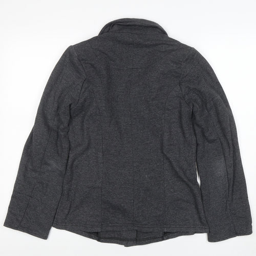 Denim Co Women's Grey Blazer UK 8 Regular Fit One-Button Jacket