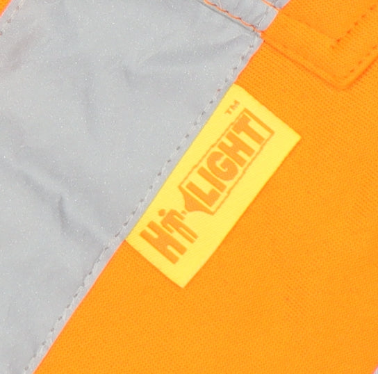 Hi Light Men's Orange Cargo Workwear Reflective Shorts Size M
