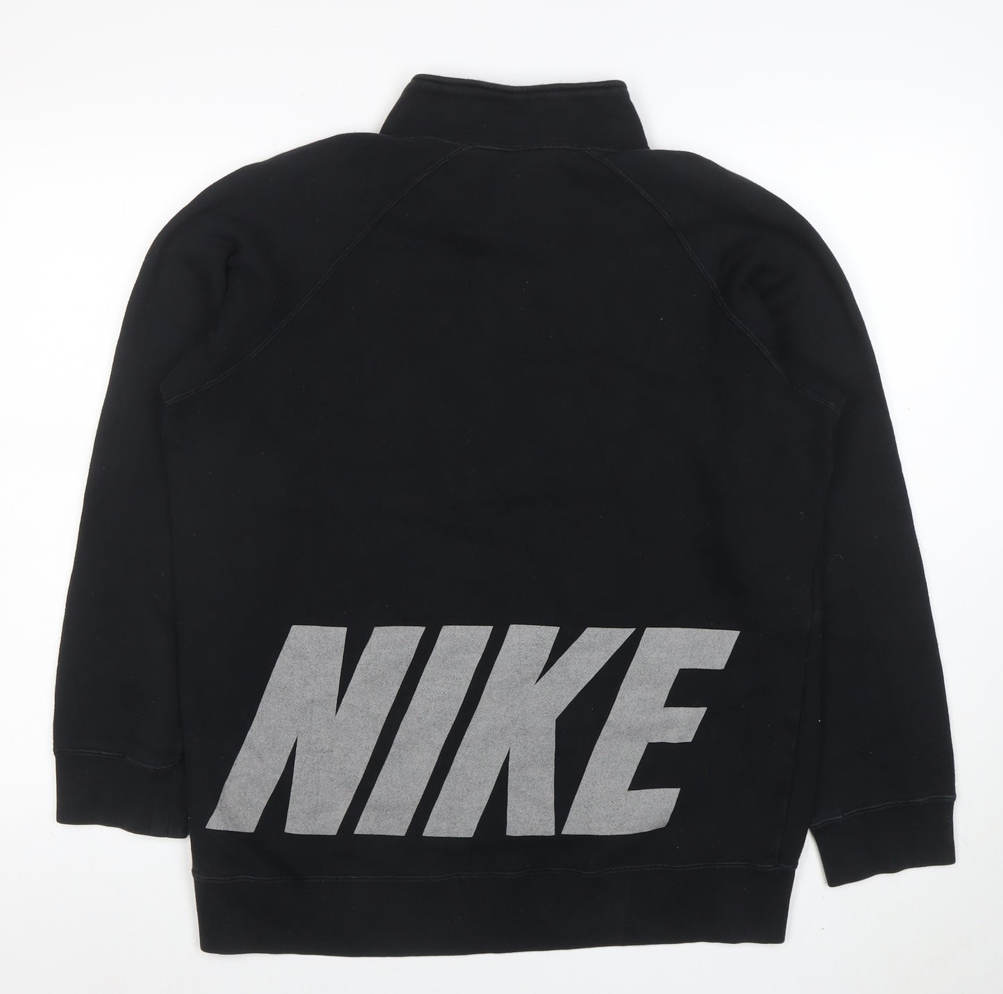 Nike Men's Black Henley Sweatshirt M Sports Fleece Pullover