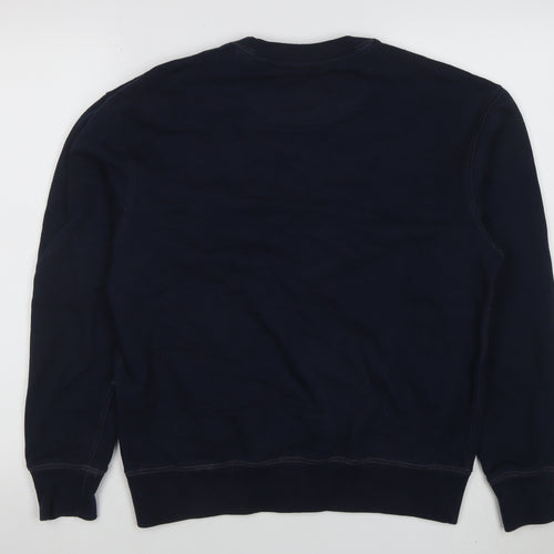 Jack & Jones Men’s Blue Classic Crew Neck Cotton Sweatshirt Size S